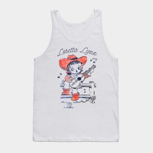 Loretta Lynn / Retro Style Country Fan Design Tank Top